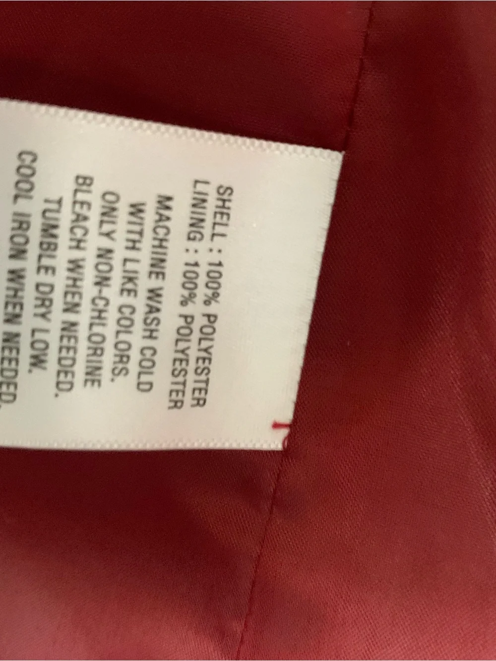 INC International Concepts Medium Size Red Velvet Blazer with Black Trim